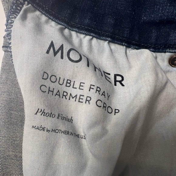 Mother double fray Charmer crop jeans 27 ultra soft and stretch. - Picture 10 of 12